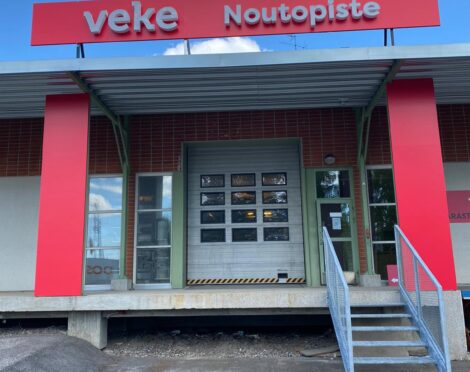Vantaan Veke noutopisteen valomainokset